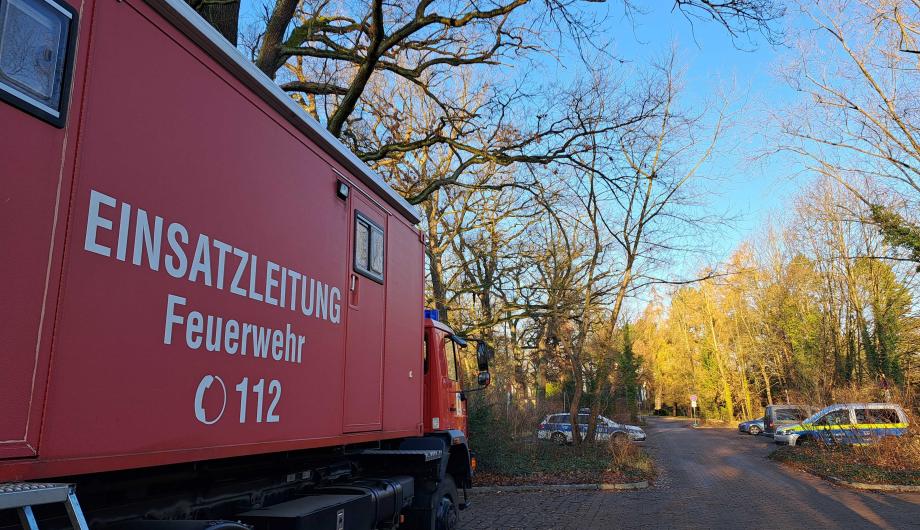 Bombenentschärfung im Forst östlich der Michendorfer Chaussee