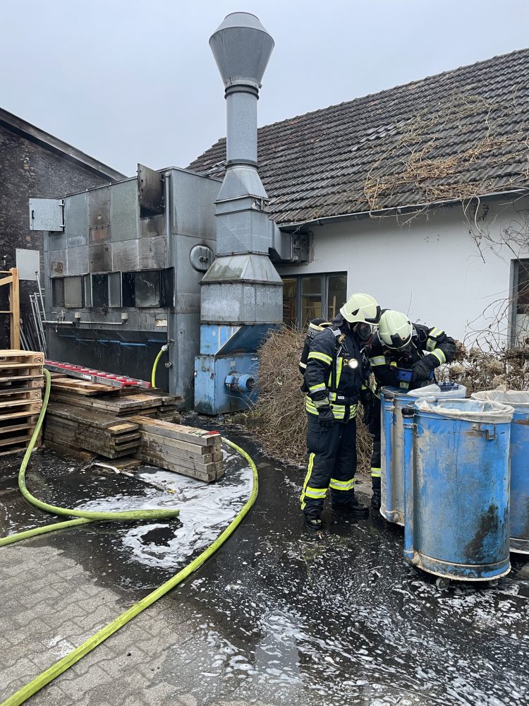 Feuer in Schreinerei
