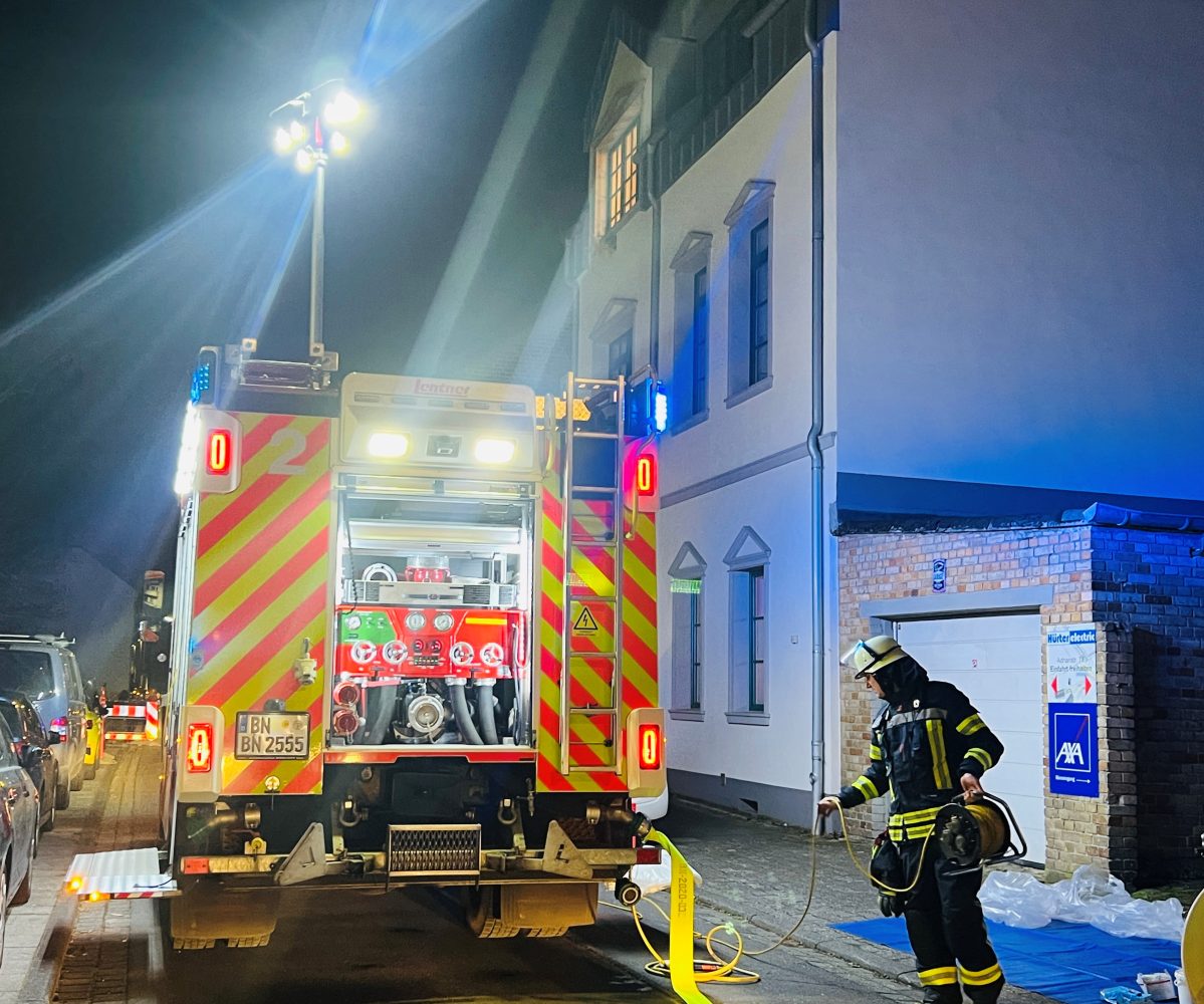 Küchenbrand in Oberkassel