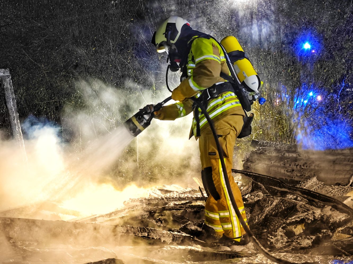 Brand & Verkehrsunfall